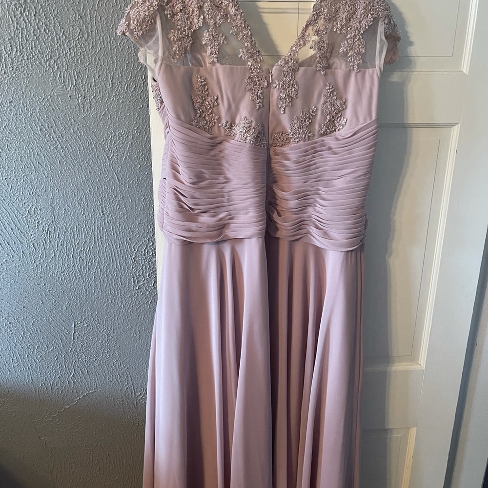Exquisite Mauve Designer Gown - Picture 3 of 6